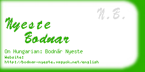 nyeste bodnar business card